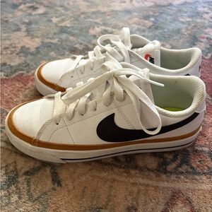 Nike White and Tan Sneakers